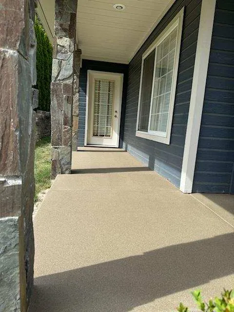 Gold Sandcastle sand overlay on a residential walkway.